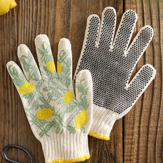 Garden Gloves - Lemon Print